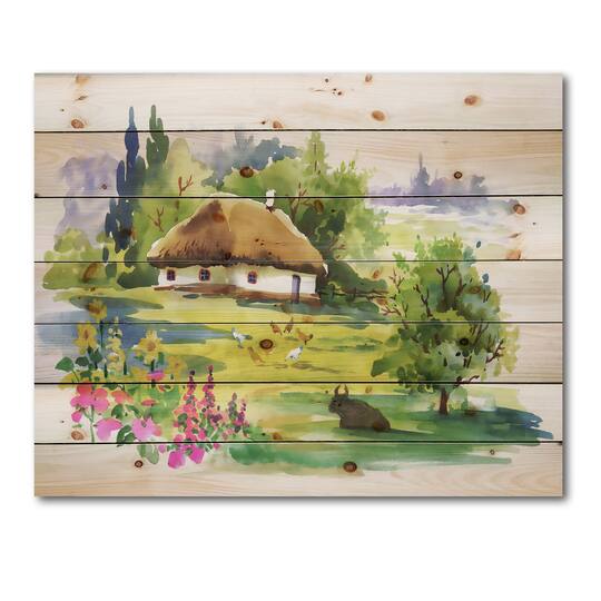 Designart - Rural House In Blossoming Greenlands